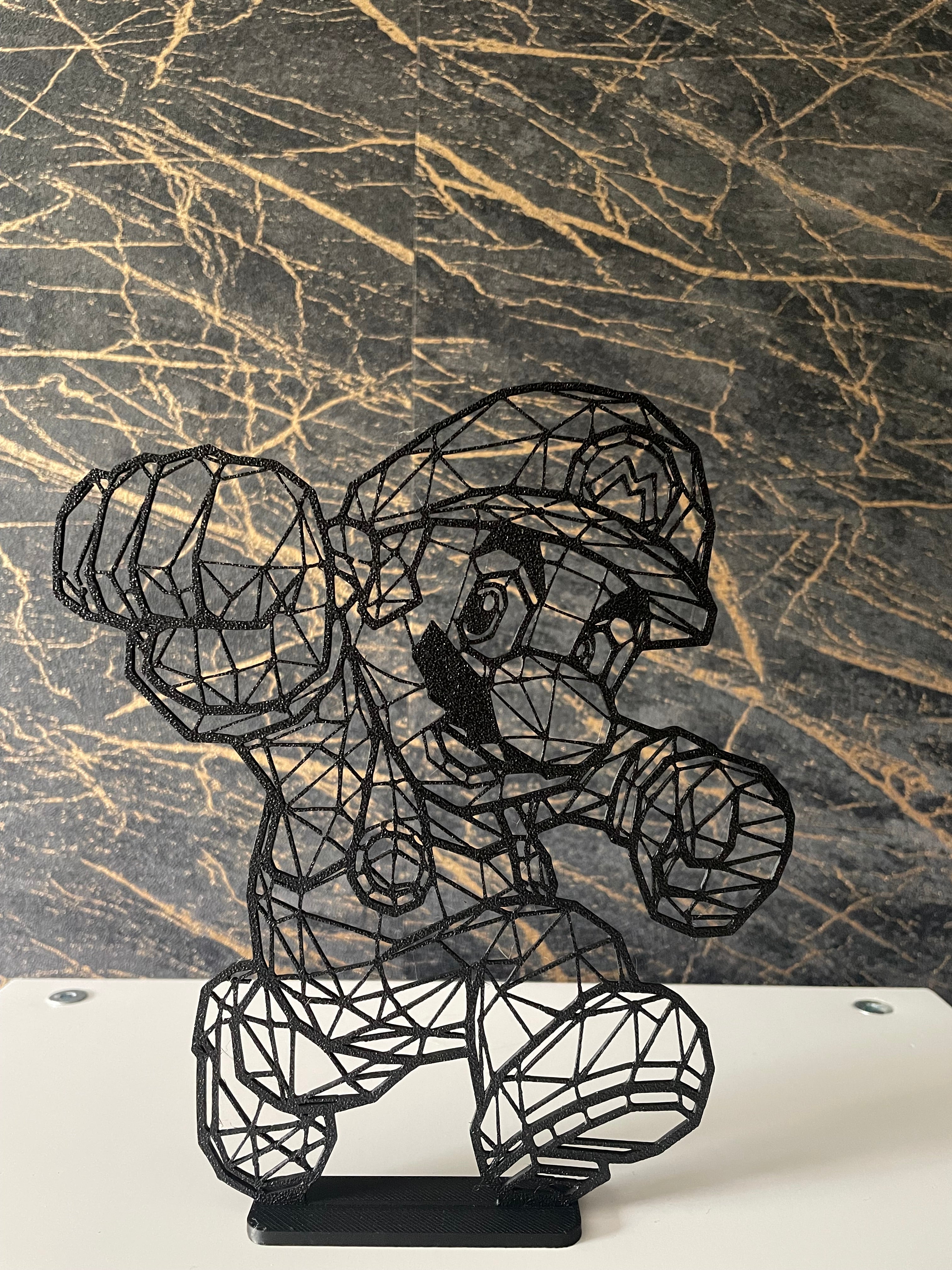 🔴 Mario Line Art – Stylische Dekofigur für echte Super Mario Fans!