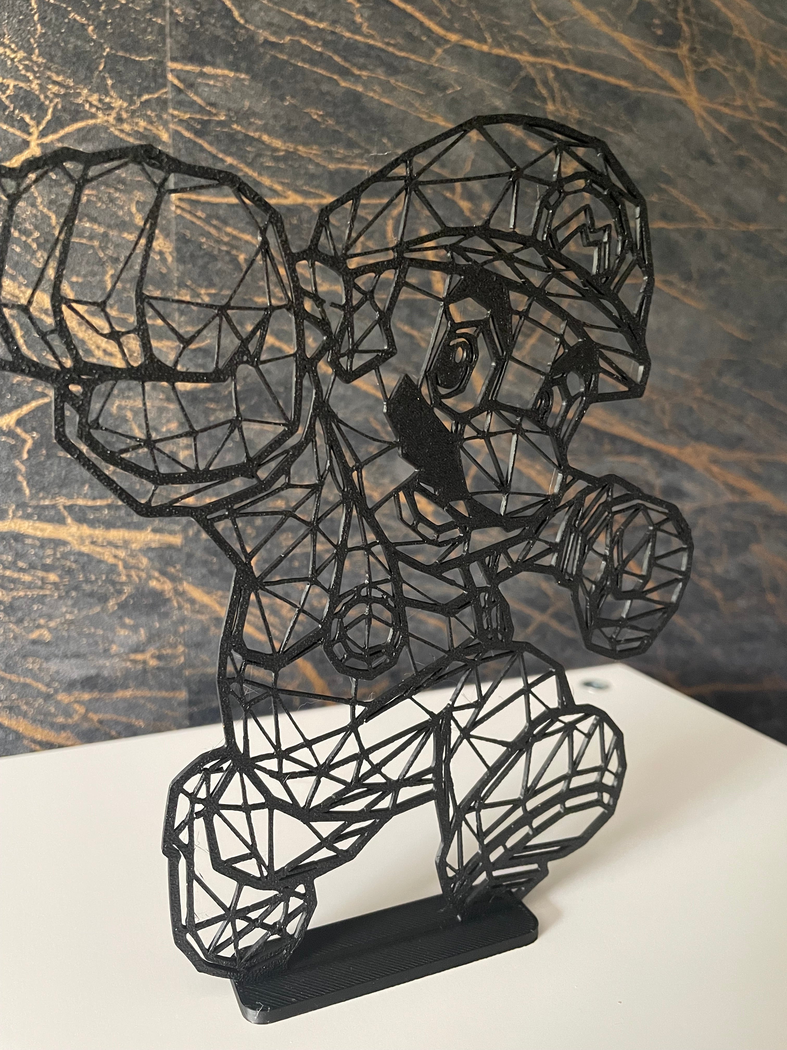 🔴 Mario Line Art – Stylische Dekofigur für echte Super Mario Fans!