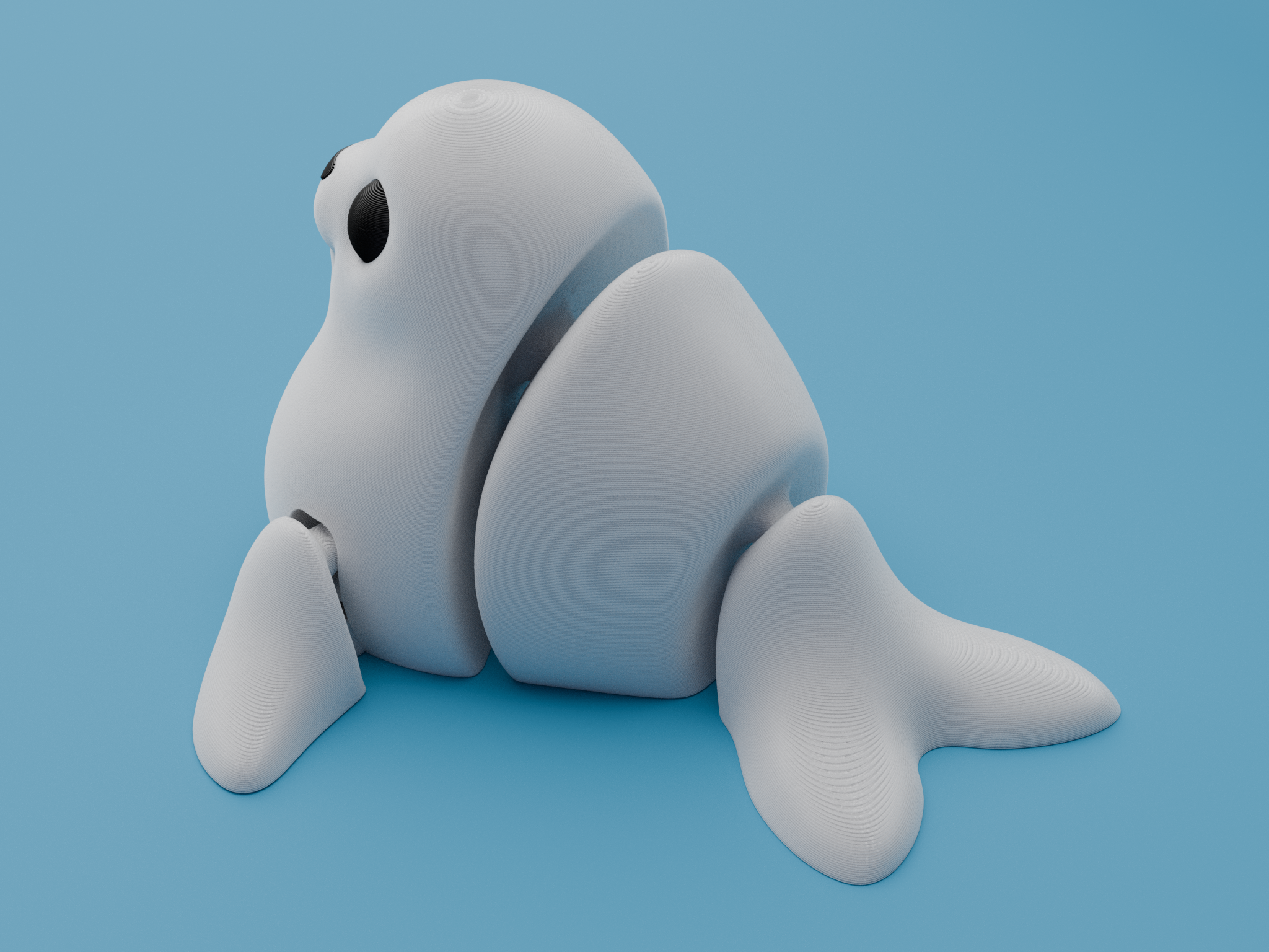 🤍 Flexi-Robbe – Bewegliches 3D-Tier