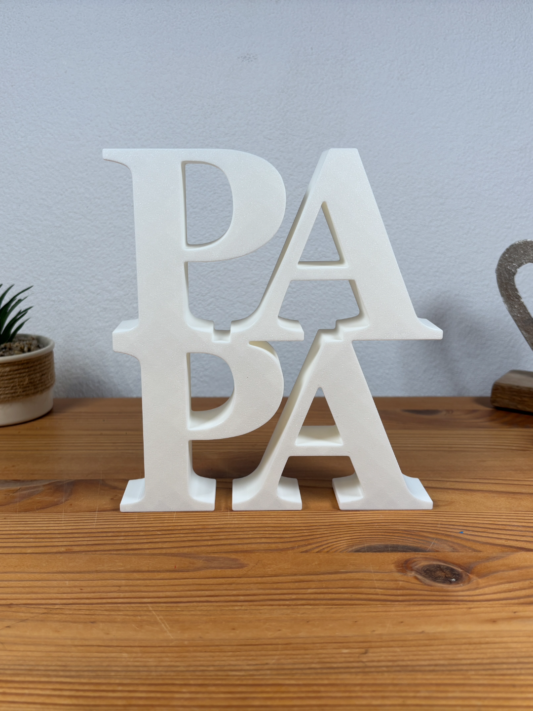 Deko-Schriftzug „Papa“ – Geschenk für Vater | Vatertagsgeschenk